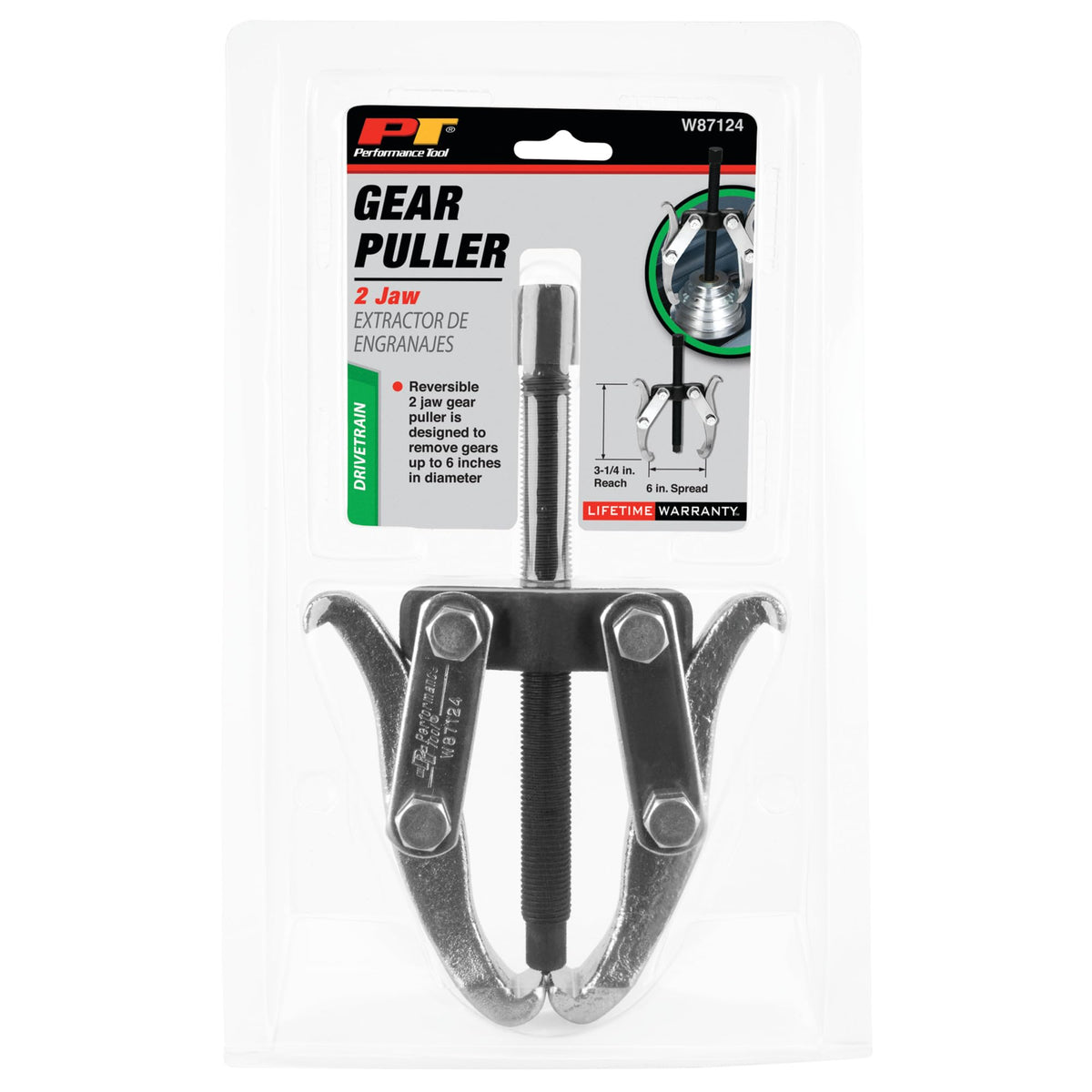 6 in. 2-Jaw Gear Puller H21480