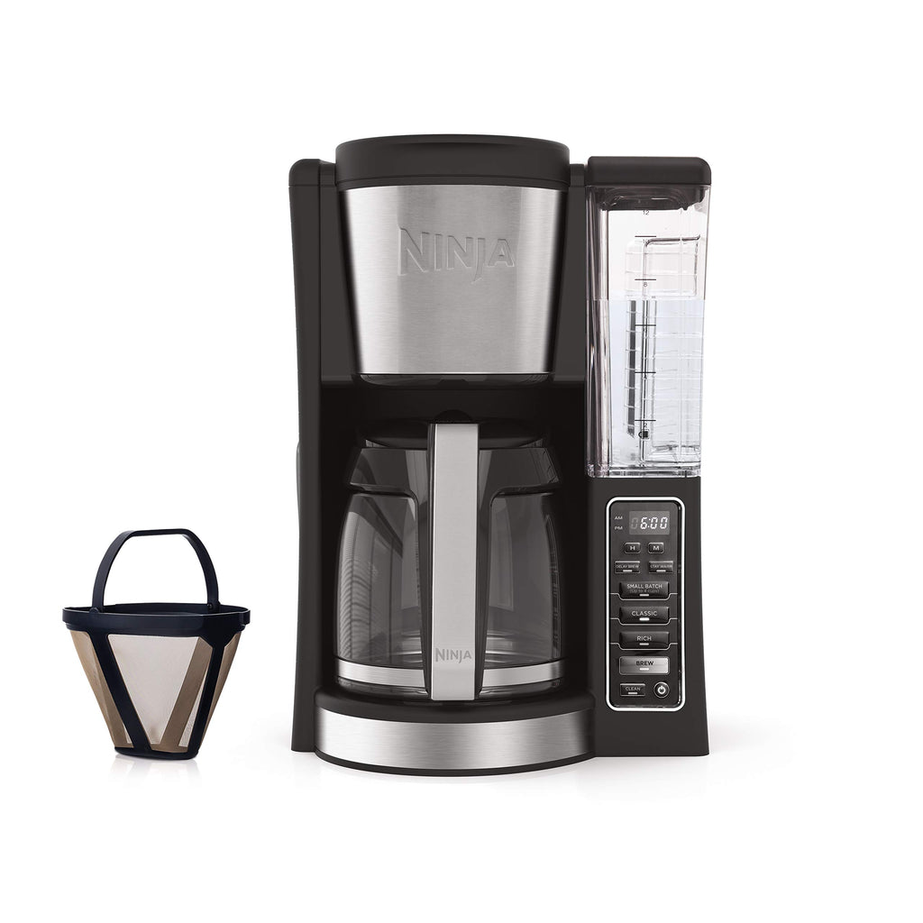12-Cup Programmable Coffee Maker with 60 oz. Water Reservoir, Black/Stainless Steel X977