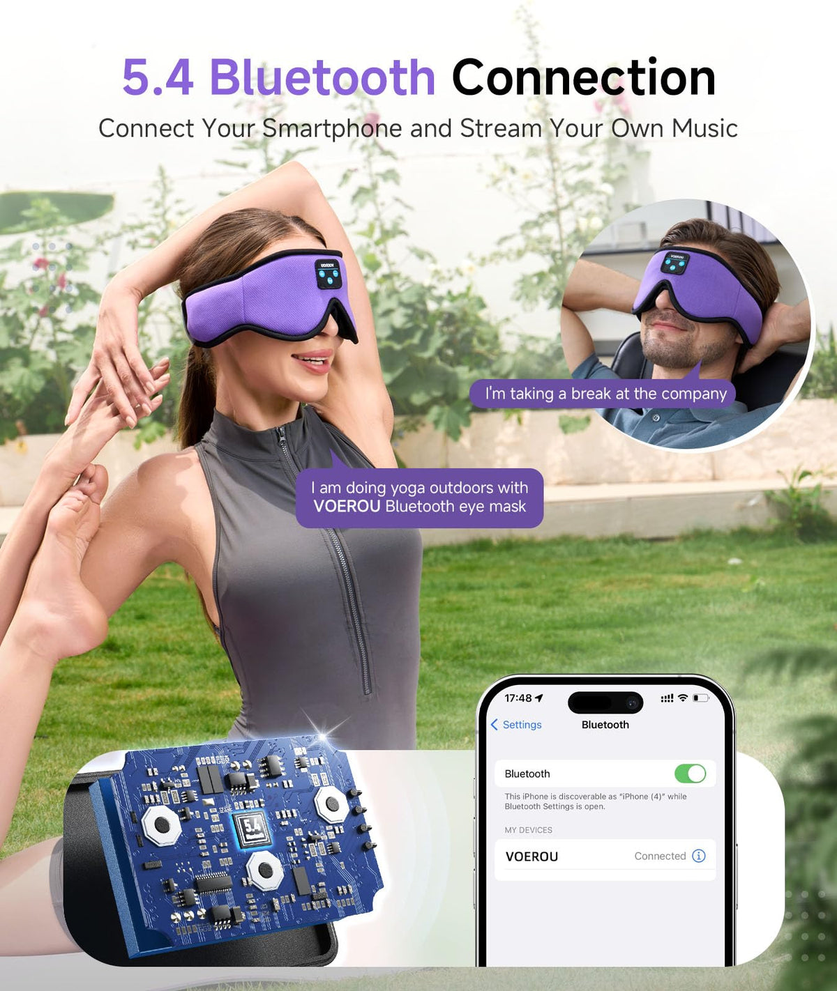 Bluetooth Sleep Mask with Headphones N3092