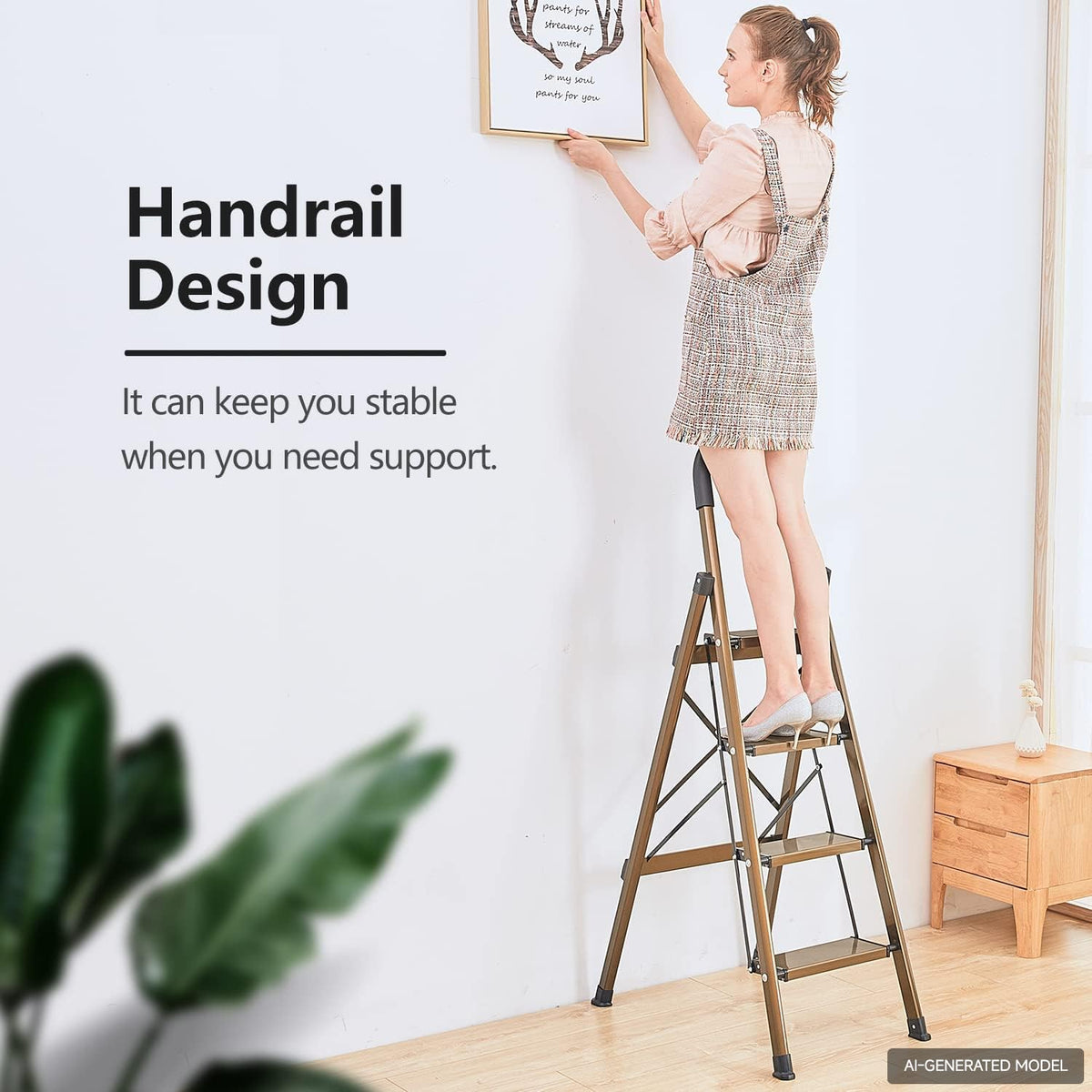 4 Step Folding Step Stool W584
