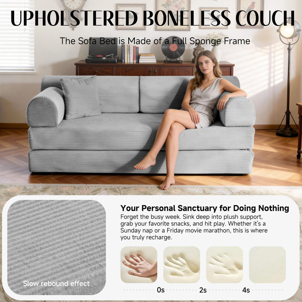 Convertible Sofa Bed with High Back P8387