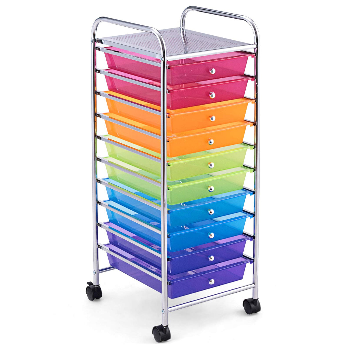 10 Drawer Rolling Storage Cart with Wheels F927
