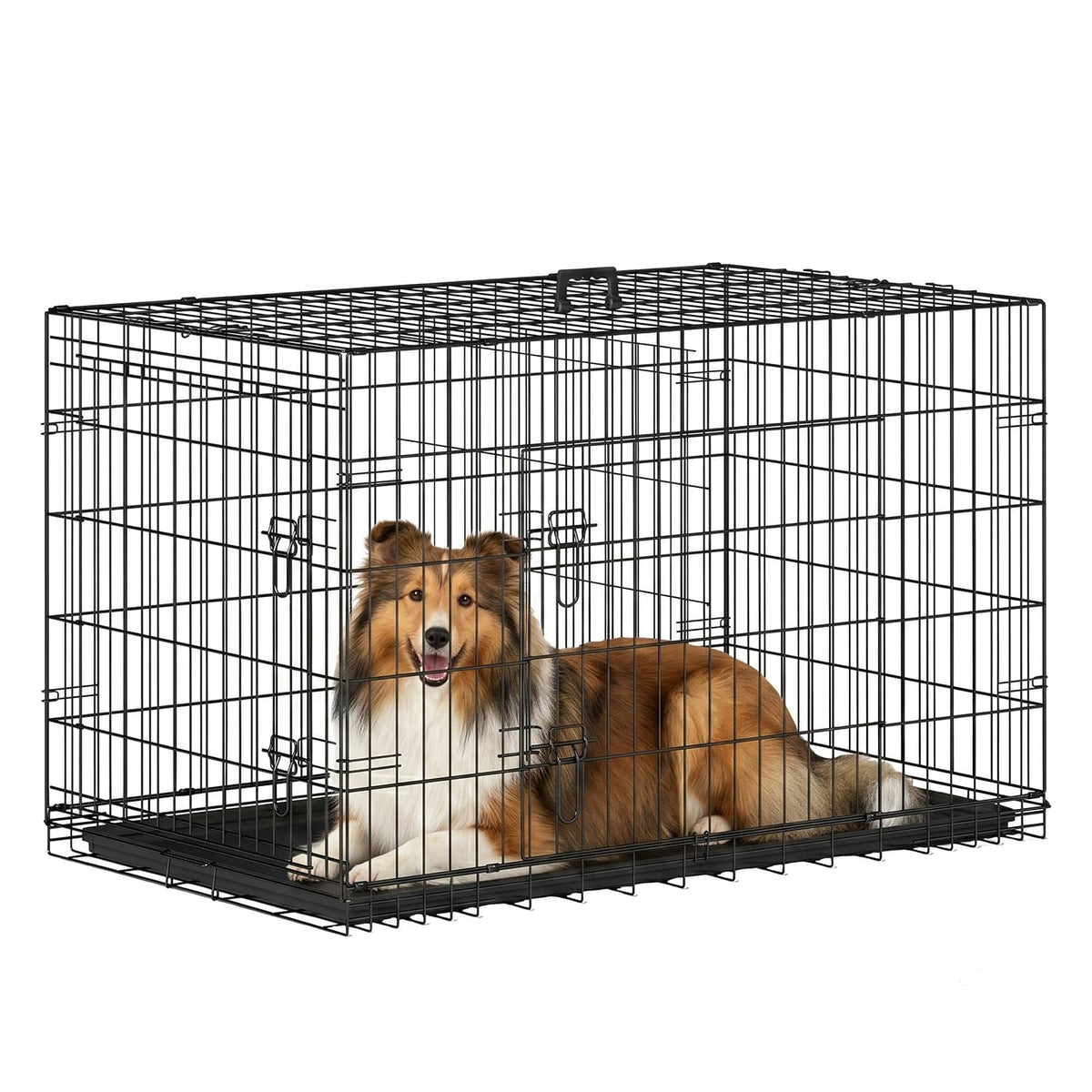 48 Inch Folding Metal Dog Crate F74258