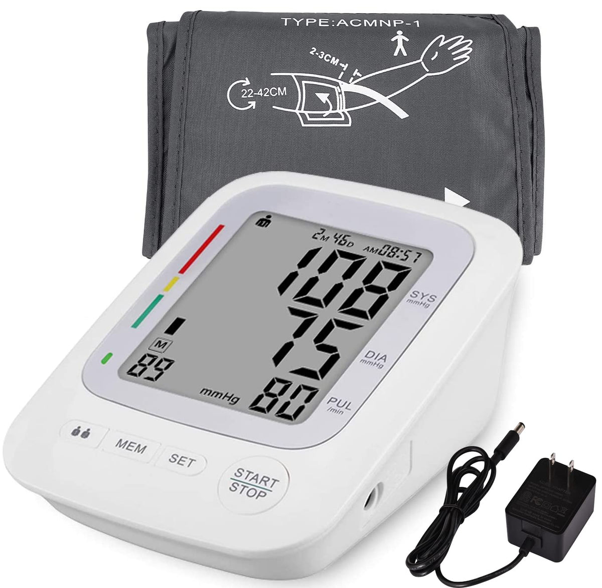 Upper Arm Automatic Digital Blood Pressure Monitor Large Cuff H974