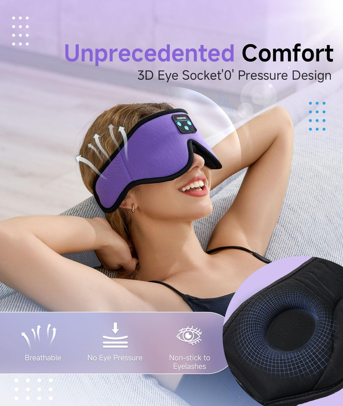 Bluetooth Sleep Mask with Headphones N3092