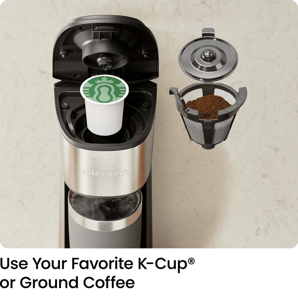 Single Serve Coffee Maker with 40oz Water Reservoir Q494