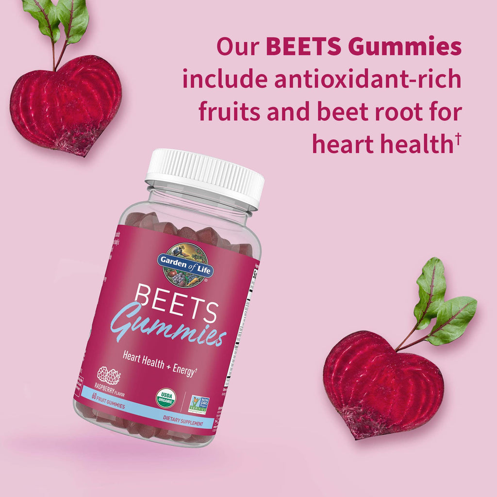 Organic Beet Gummies Raspberry Flavored 30 Servings I996