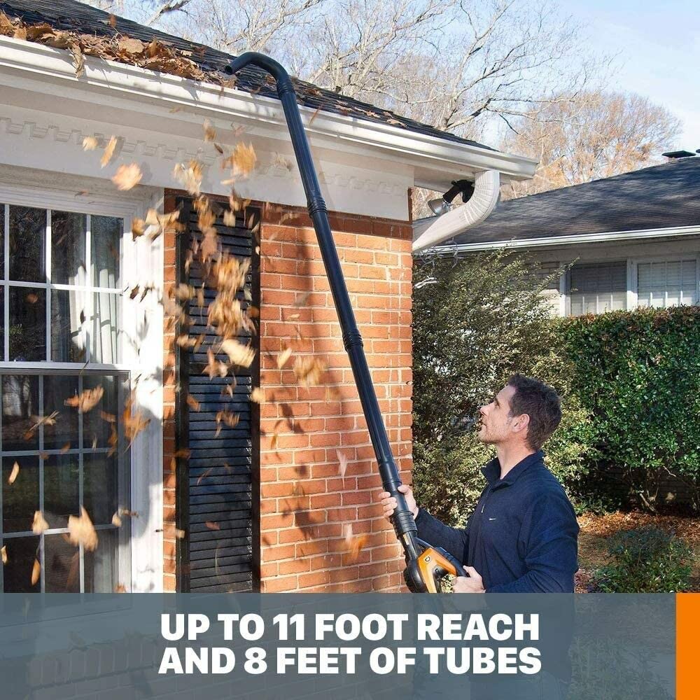 Universal Fit Gutter Cleaning Kit with 11ft Reach for Leaf Blowers W5904