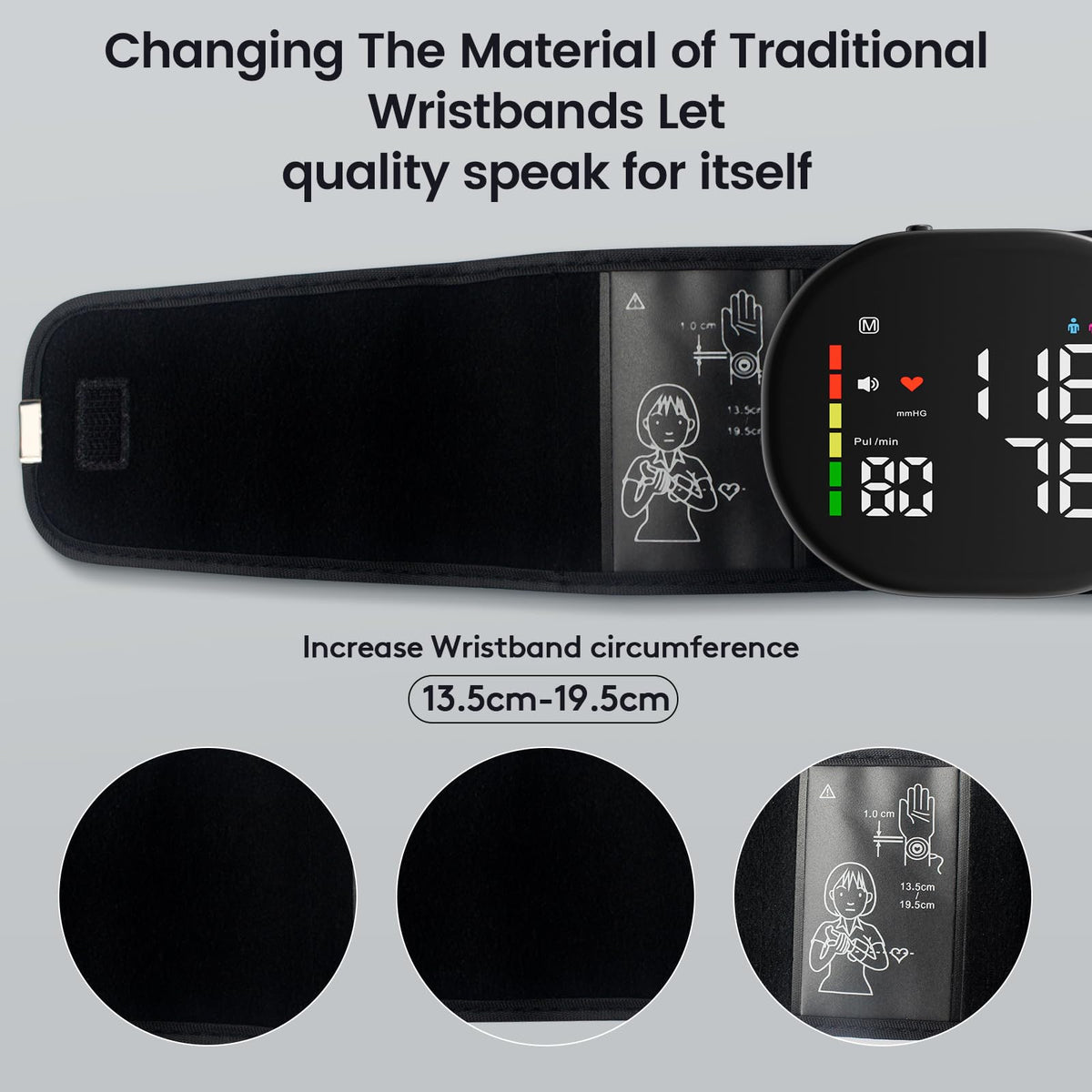 Wrist Blood Pressure Monitor Black G380