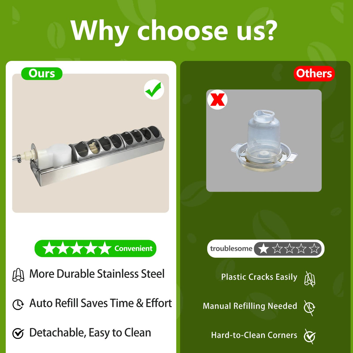 Automatic Stainless Steel Poultry Waterer I762