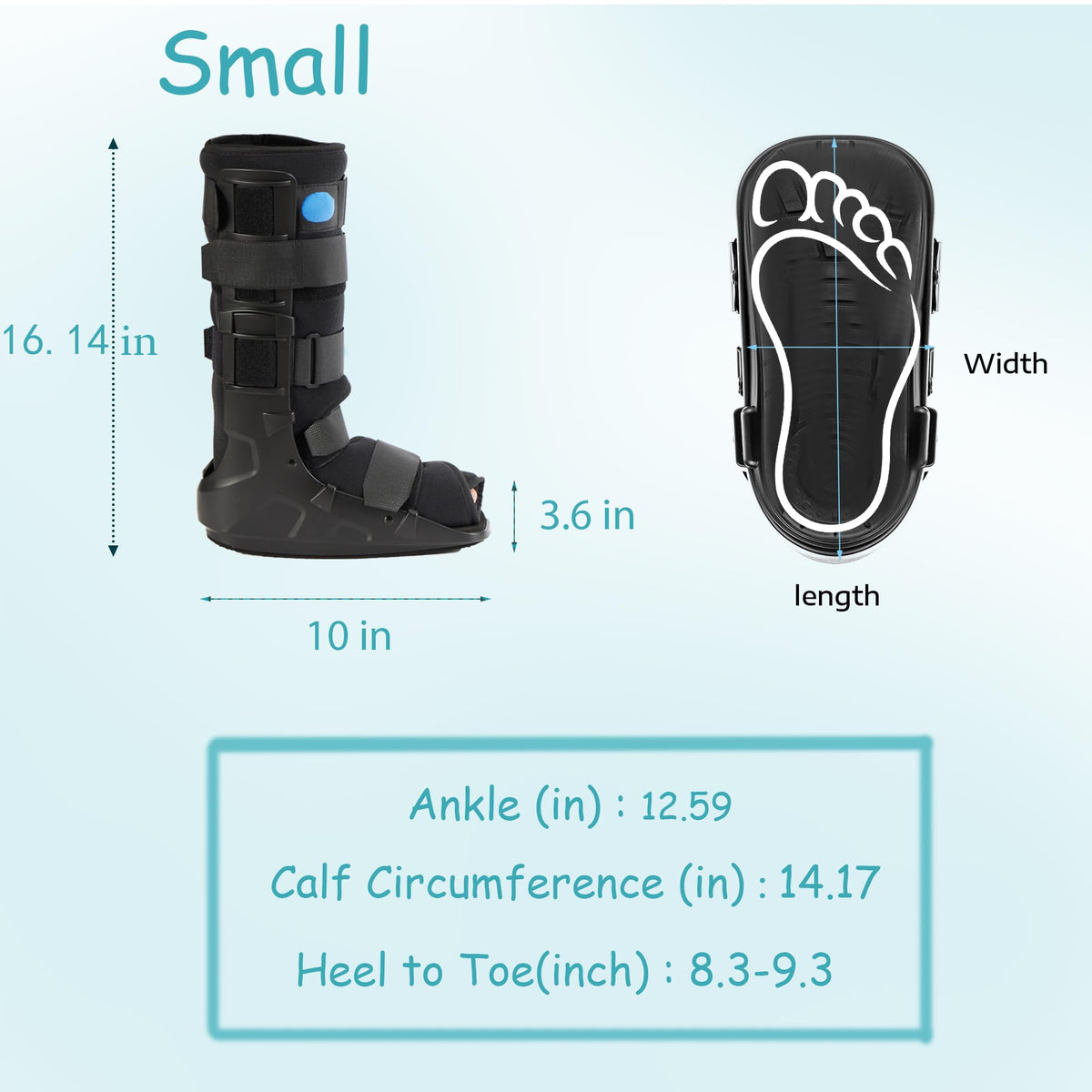 Tall Fracture Walking Boot with Air Bladders G736