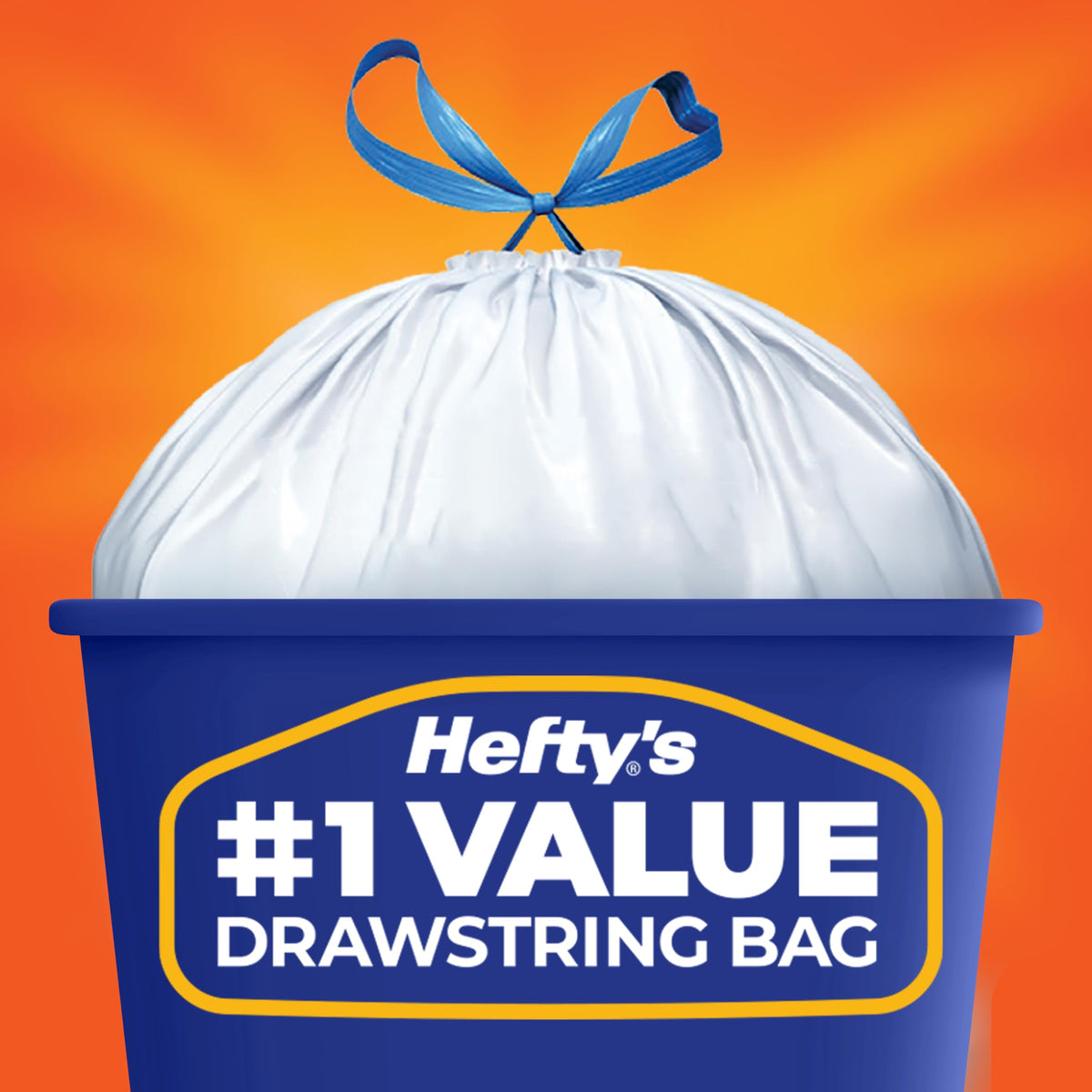 13G Tall Kitchen Trash Bags, White, Unscented, 90ct L8497