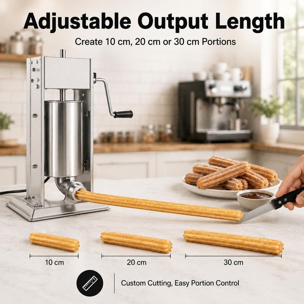 Manual Churro Maker & Sausage Filler, Stainless Steel E806956