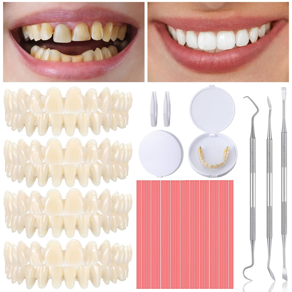 35 Pcs Dentures Repair Kit with Tools Q71687