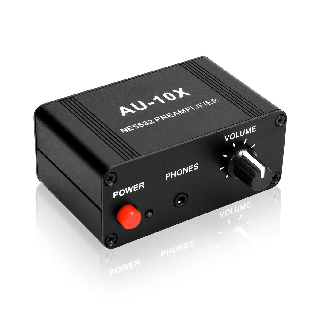 Stereo Audio Preamplifier, Headphone Amplifier, Phono Turntable Preamp with RCA 3.5mm Input Output G473