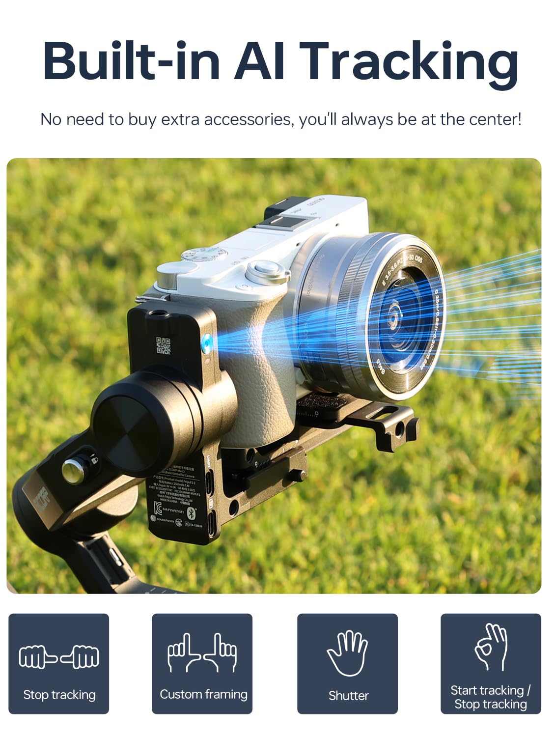 3-Axis Gimbal Stabilizer for Cameras & Smartphones C123612