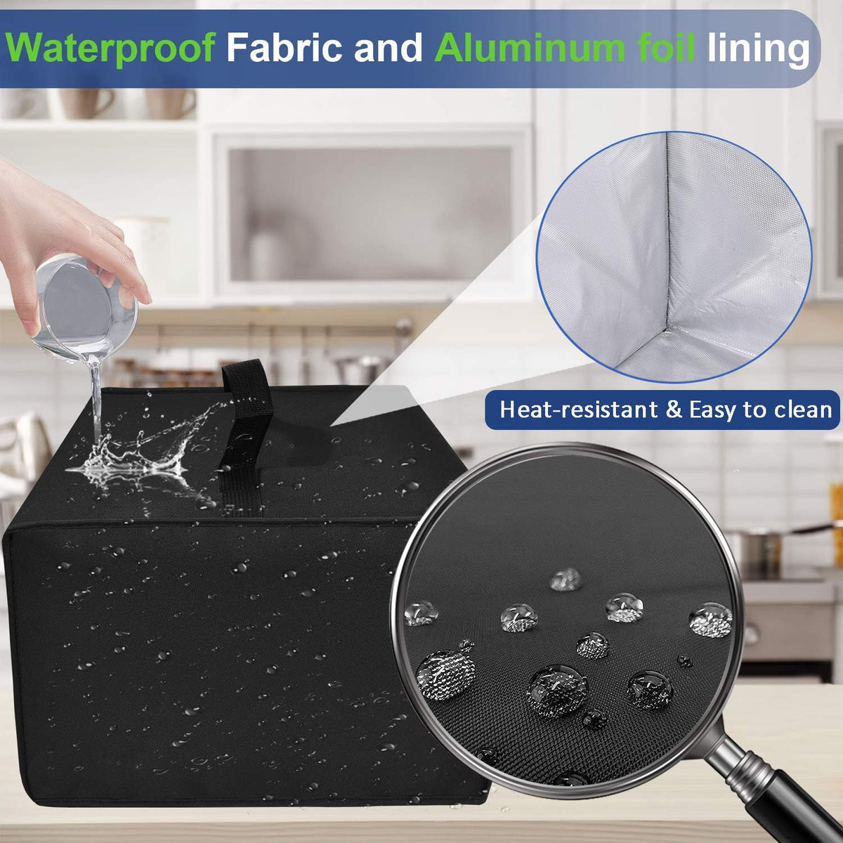 Black Coffee Maker Cover P158