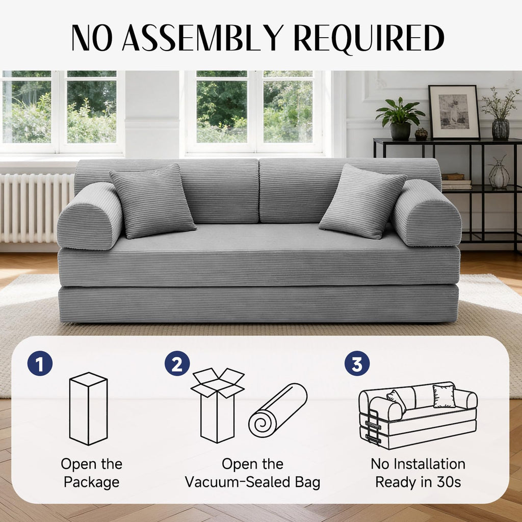 Convertible Sofa Bed with High Back P8387