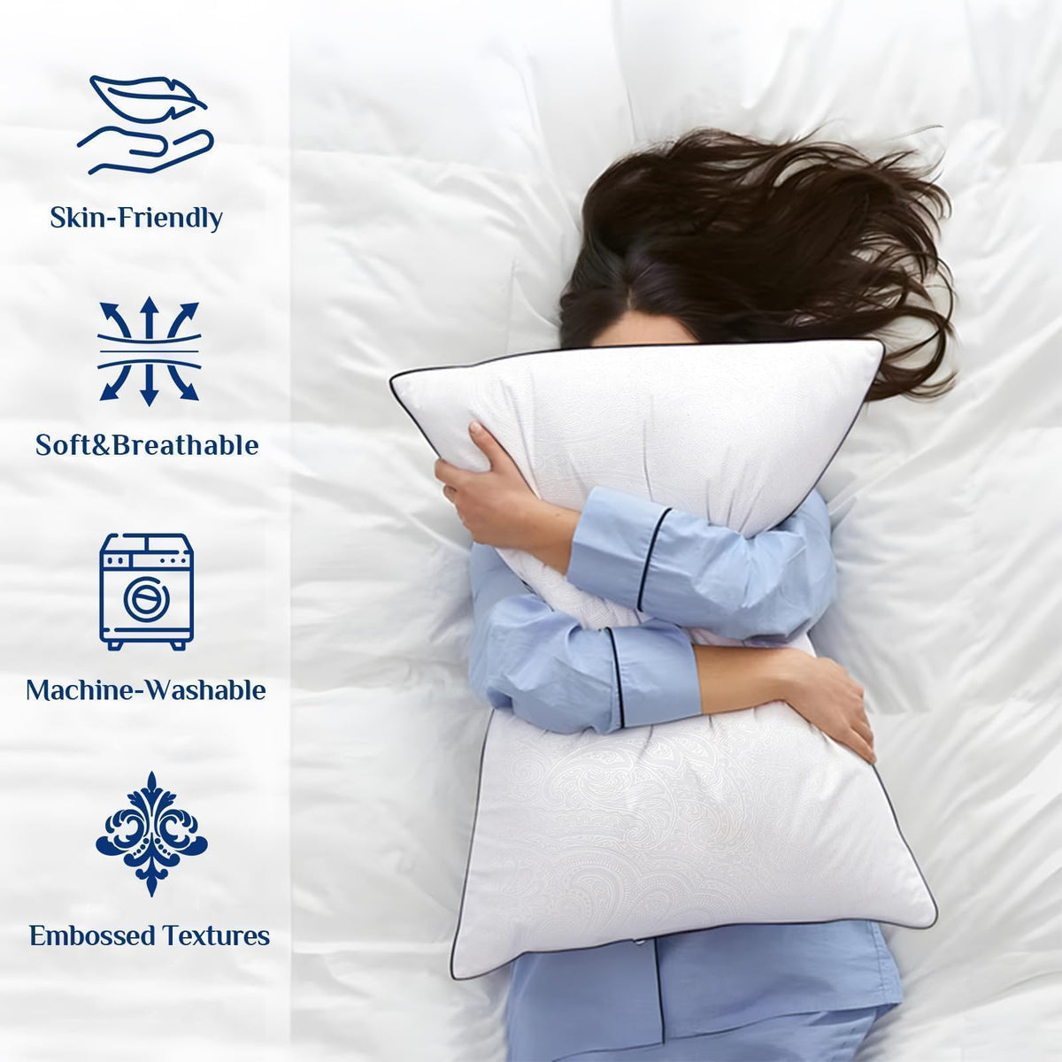 King Size Pillows 2 Pack Cooling Down Alternative J685