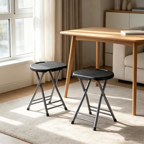 2 Pack 18-Inch Folding Stools with Handle N883263