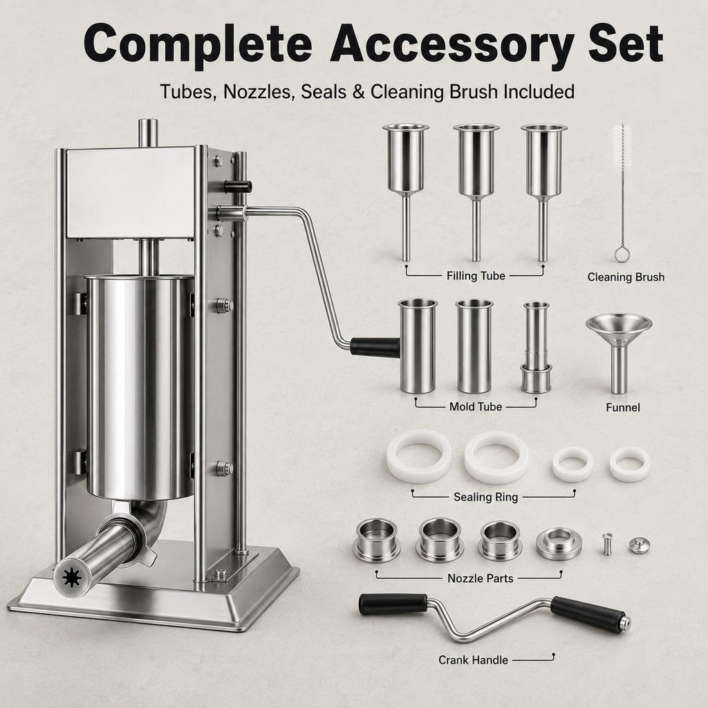 Manual Churro Maker & Sausage Filler, Stainless Steel E806956
