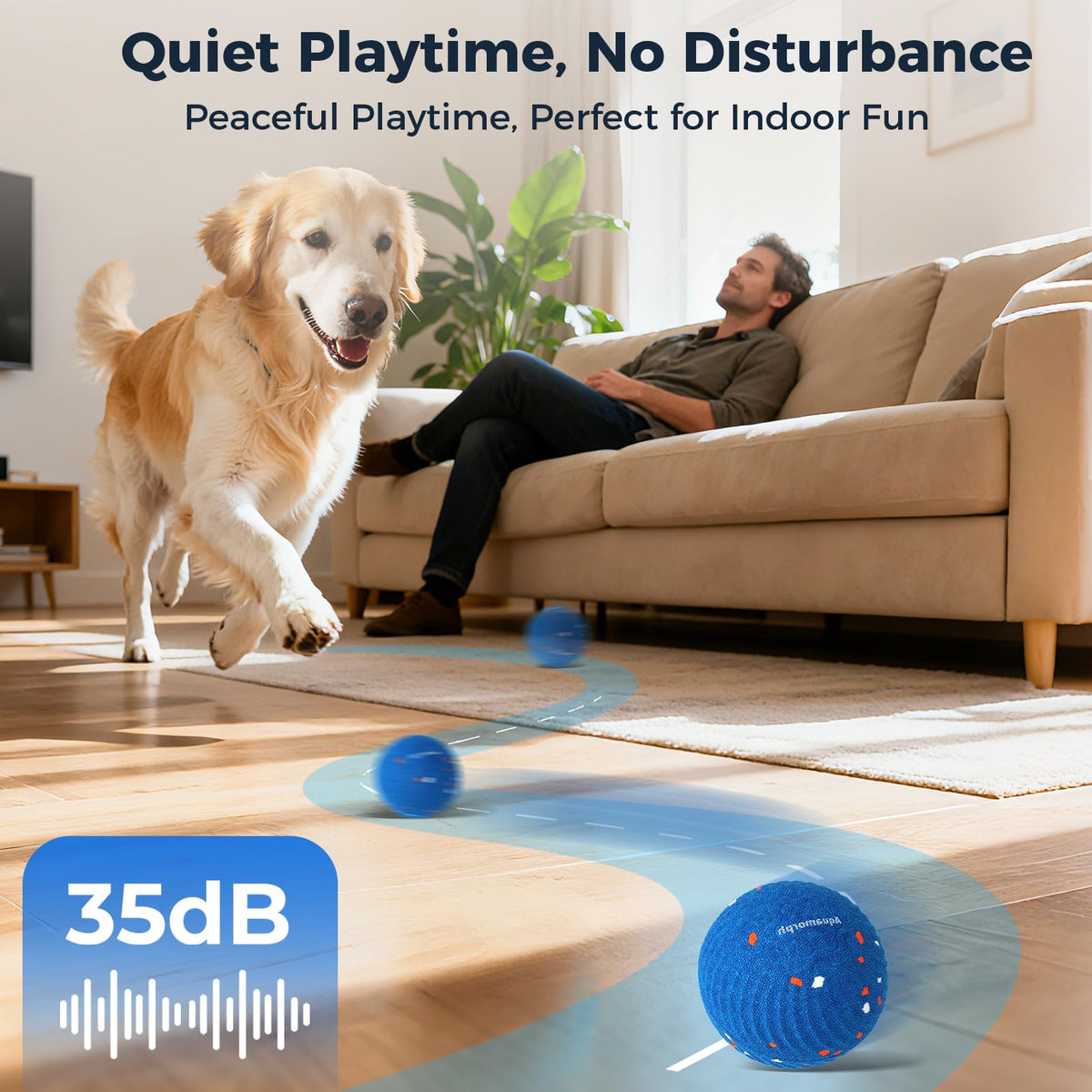 2-Pack Interactive Washable Dog Ball L26331