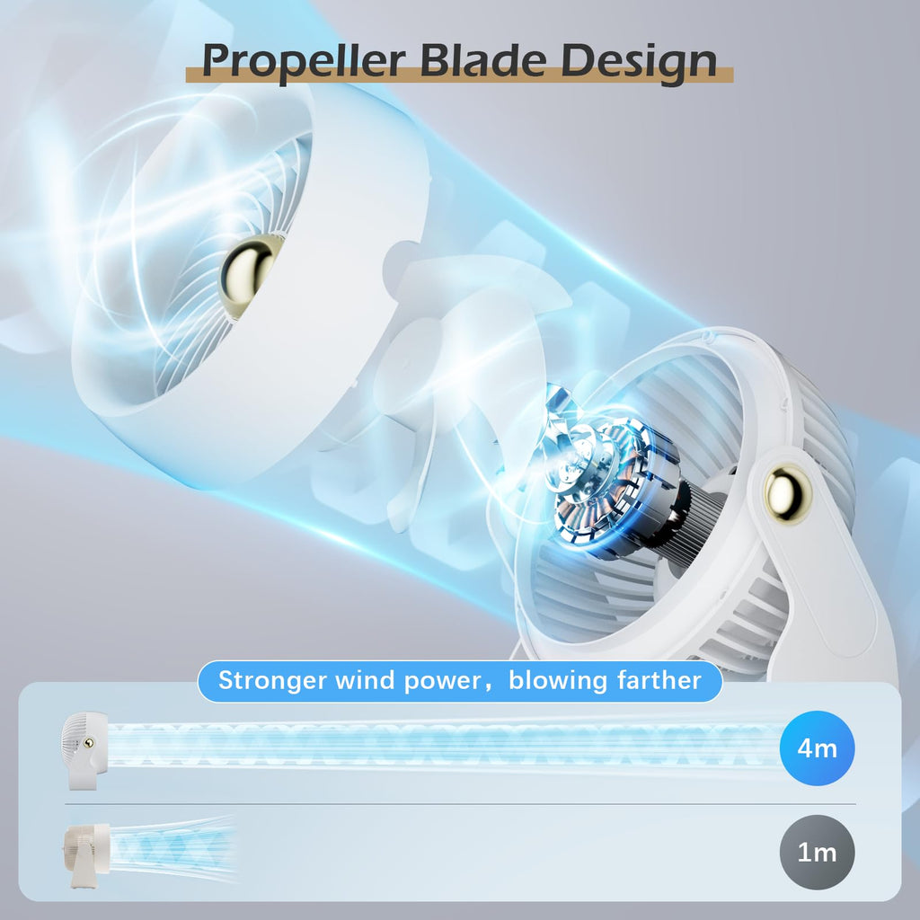 Portable Rechargeable 8 Inch Desk Fan K250649