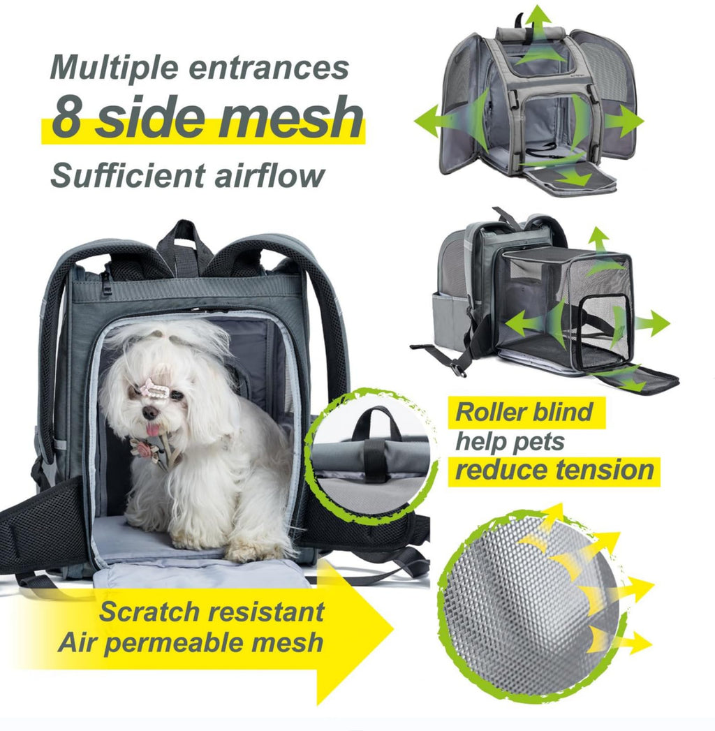 Expandable Foldable Pet Carrier Backpack N34365
