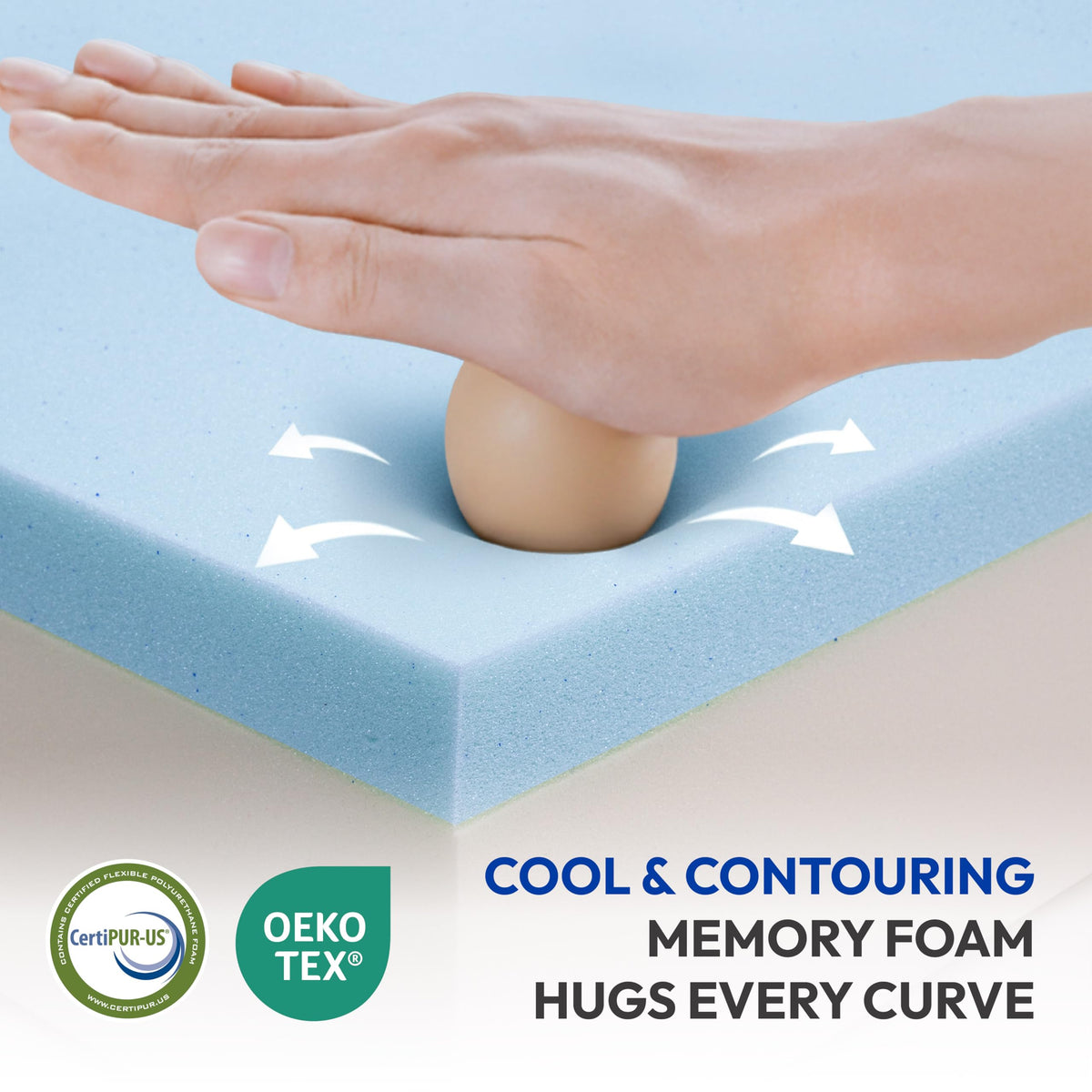 6 Inch Firm Gel Memory Foam Twin Mattress S408380