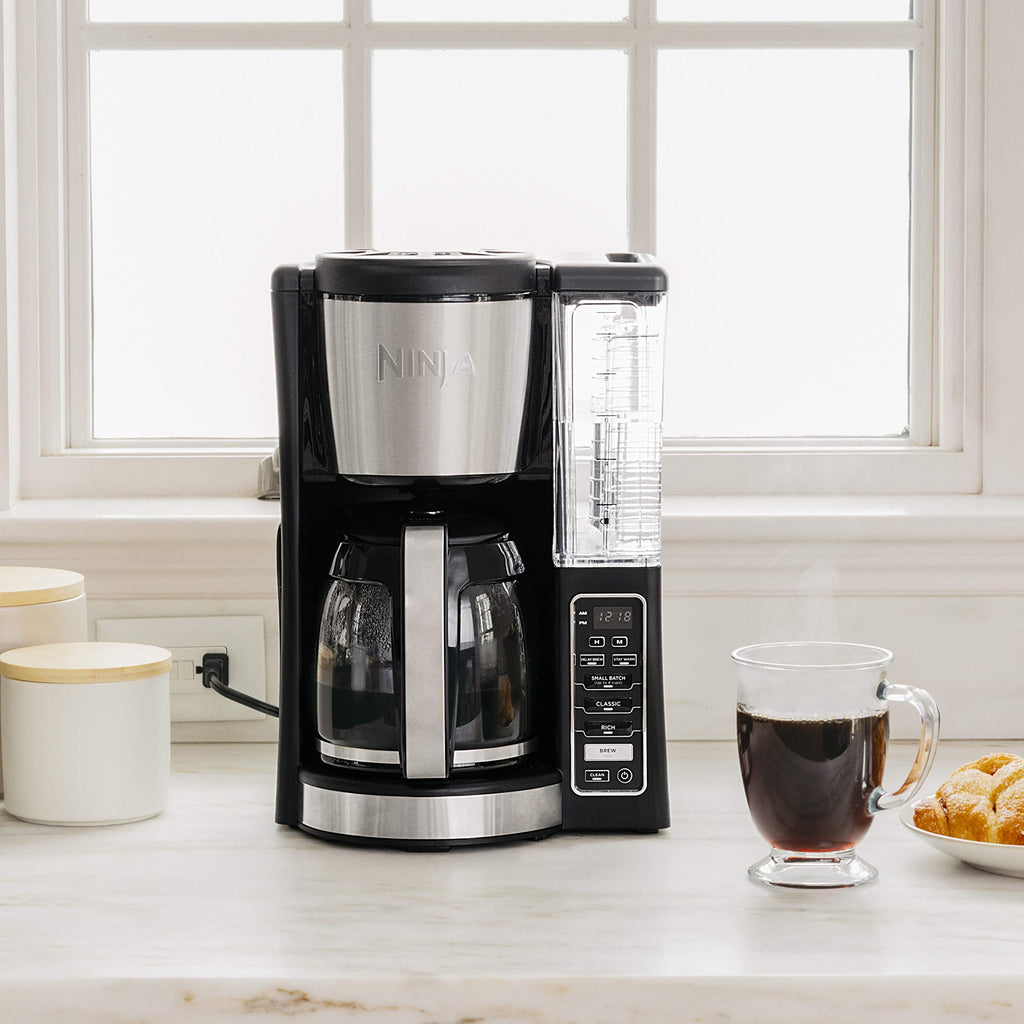 12-Cup Programmable Coffee Maker with 60 oz. Water Reservoir, Black/Stainless Steel X977