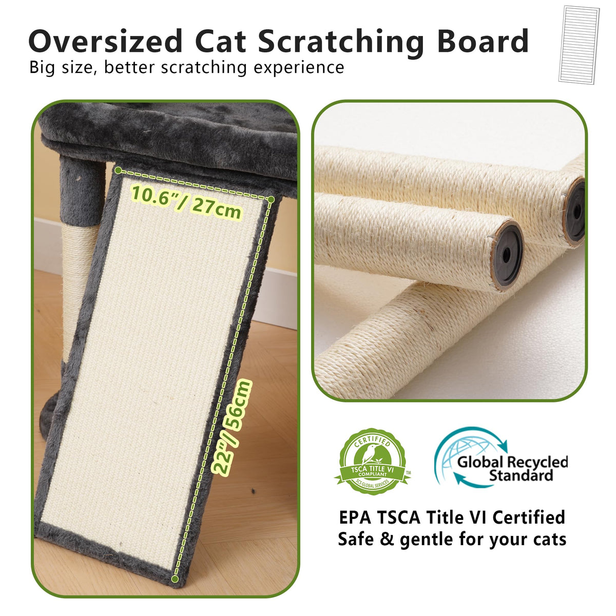 72.4-Inch Anti-Tip Cat Tree F62371