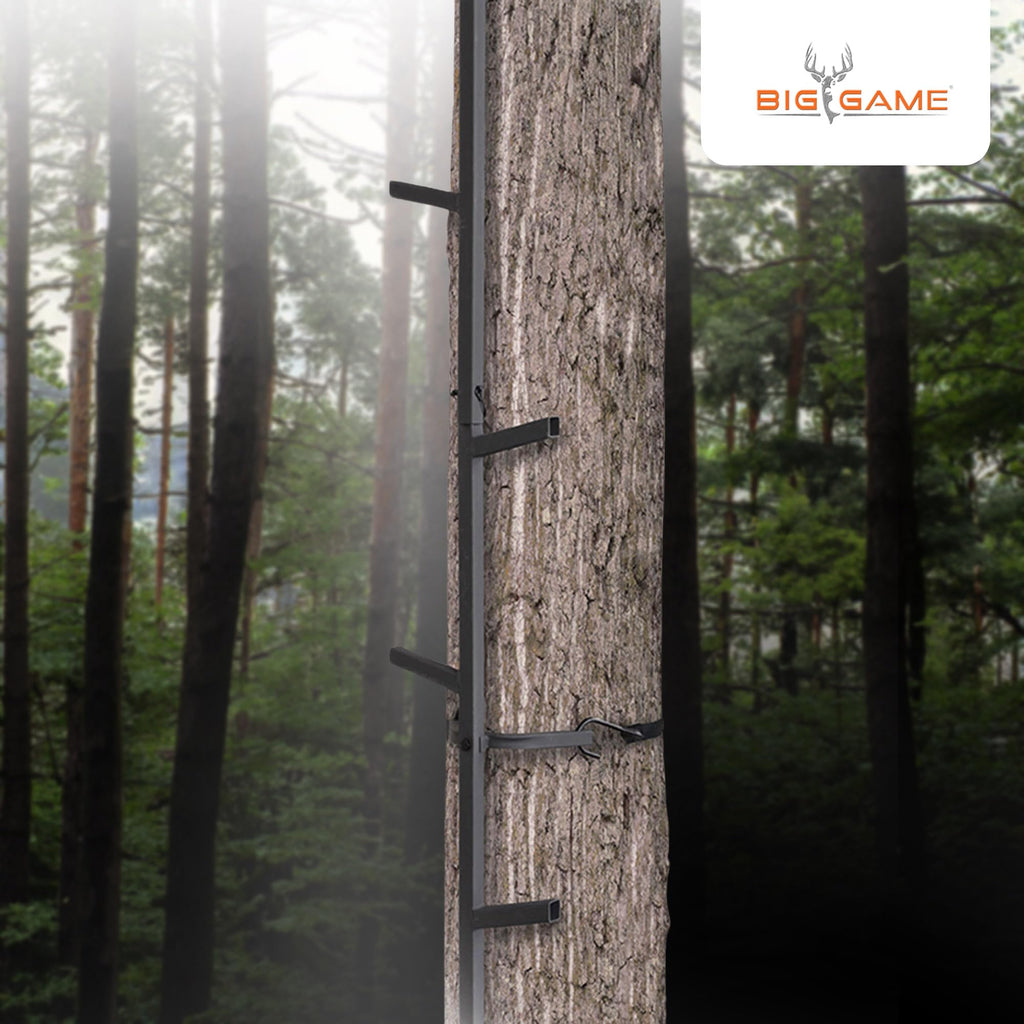 Steel Hang-On Treestand with Flip-Back Seat and Climbing Sticks H8101
