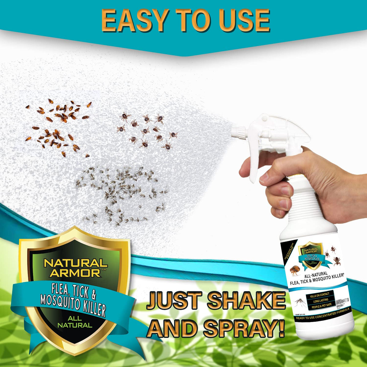 All-Natural Flea, Tick & Mosquito Killer 128 Oz J84067