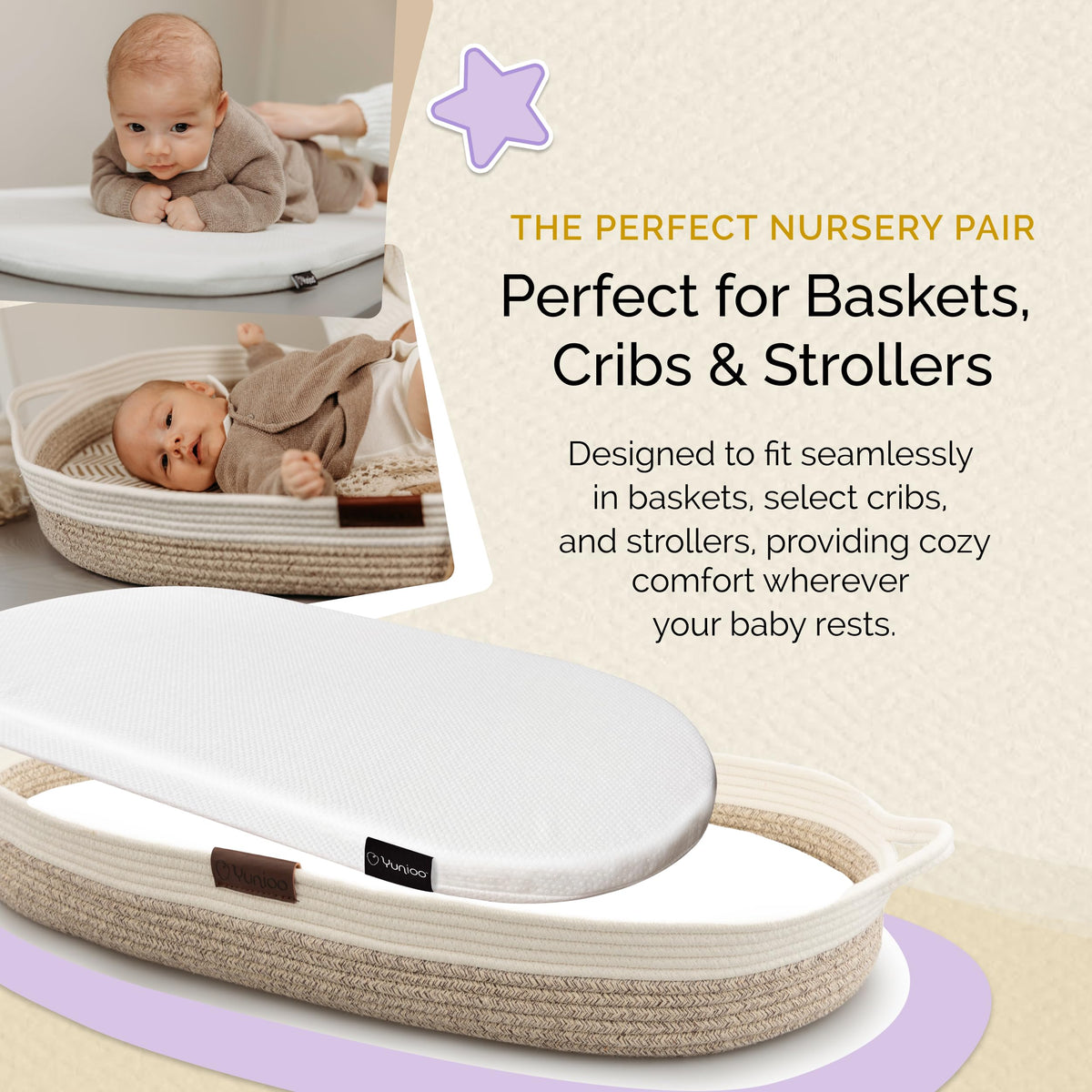 Foldable Baby Changing Pad 29” x 15” Waterproof Ultra Soft C530