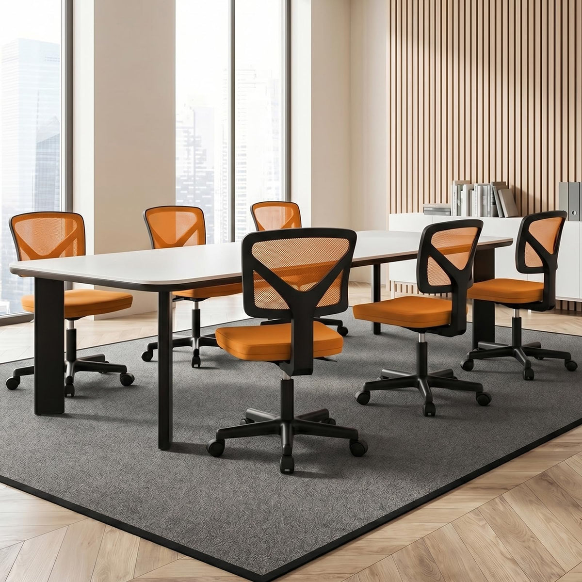 Armless Ergonomic Home Office Chair U156