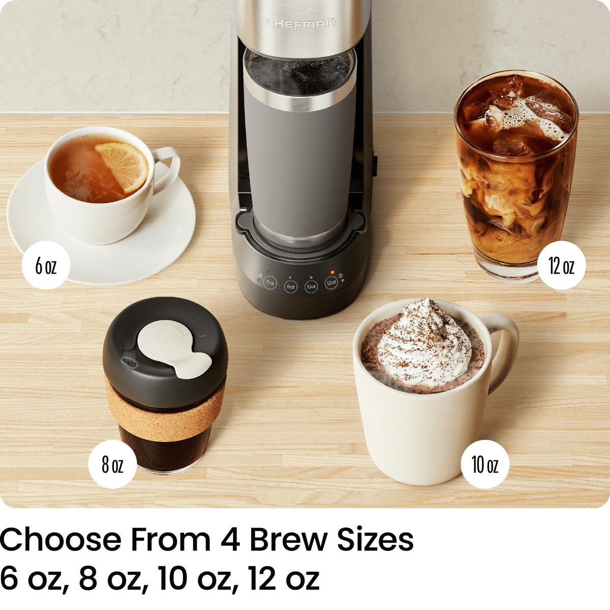 Single Serve Coffee Maker with 40oz Water Reservoir Q494