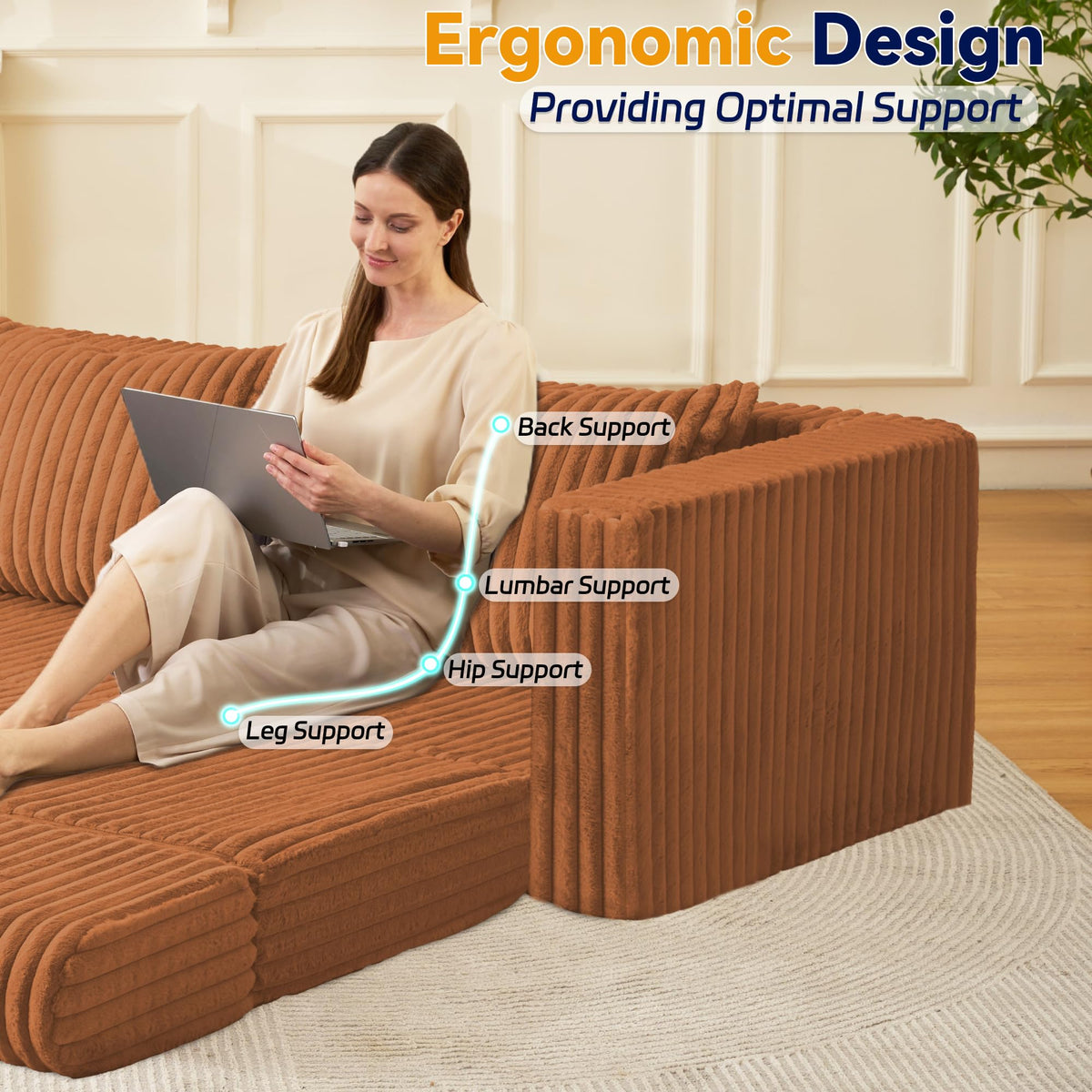 4-in-1 Convertible Sofa Bed D430399