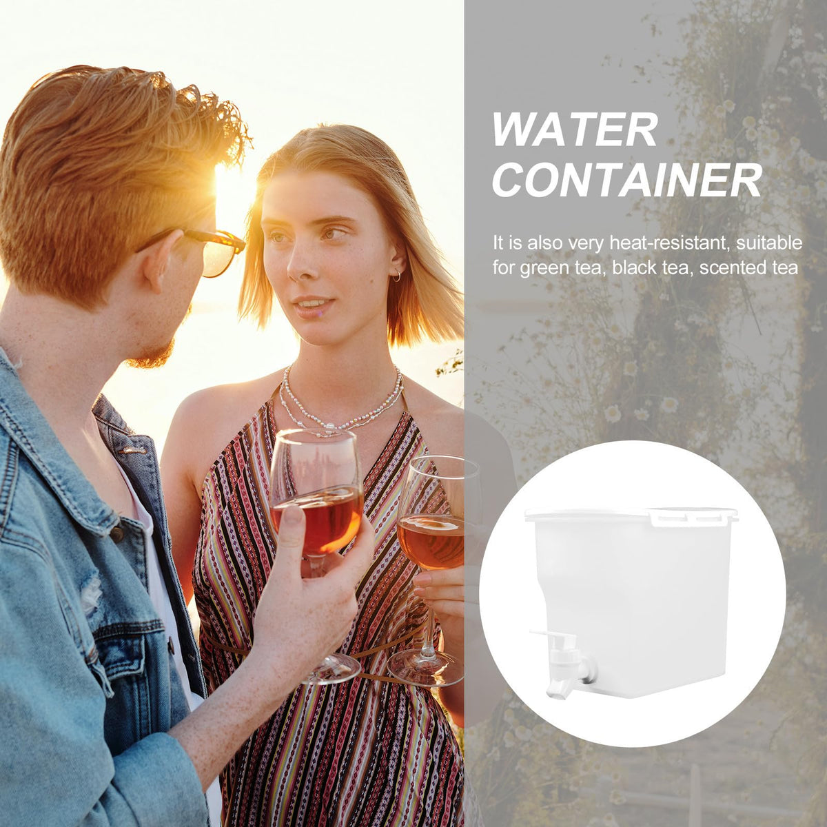Cold Water Pitcher with Faucet Q710