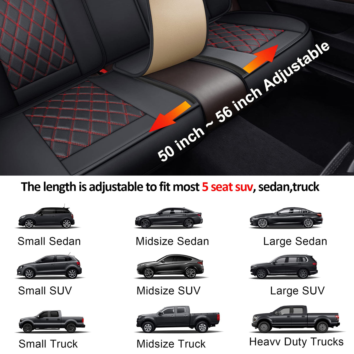 Waterproof Car Seat Covers Full Set F879