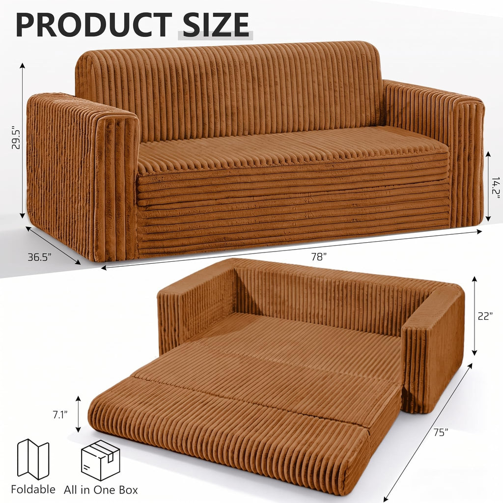 4-in-1 Convertible Sofa Bed D430399