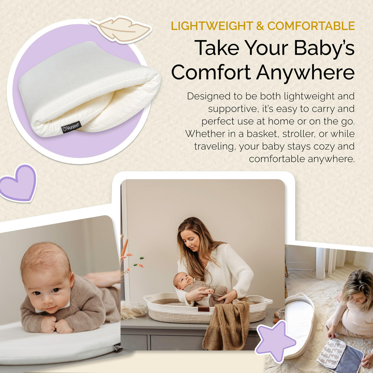 Foldable Baby Changing Pad 29” x 15” Waterproof Ultra Soft C530