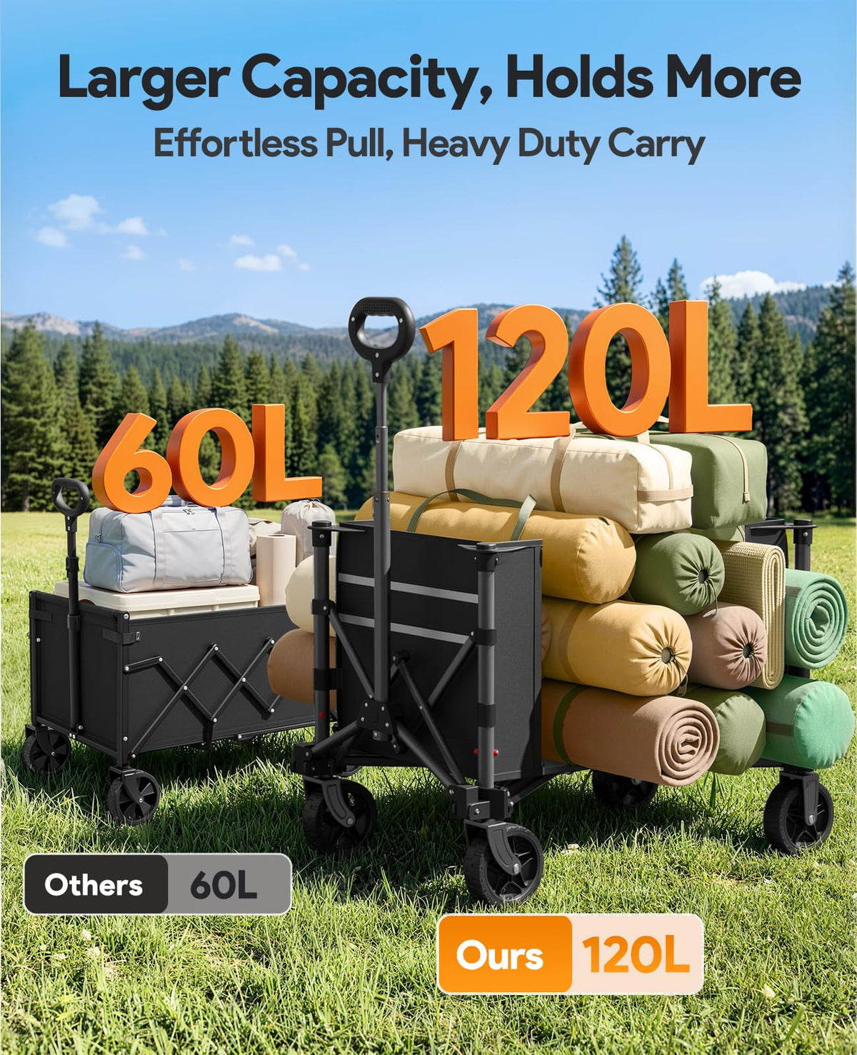 Collapsible Wagon with Wheels D6015