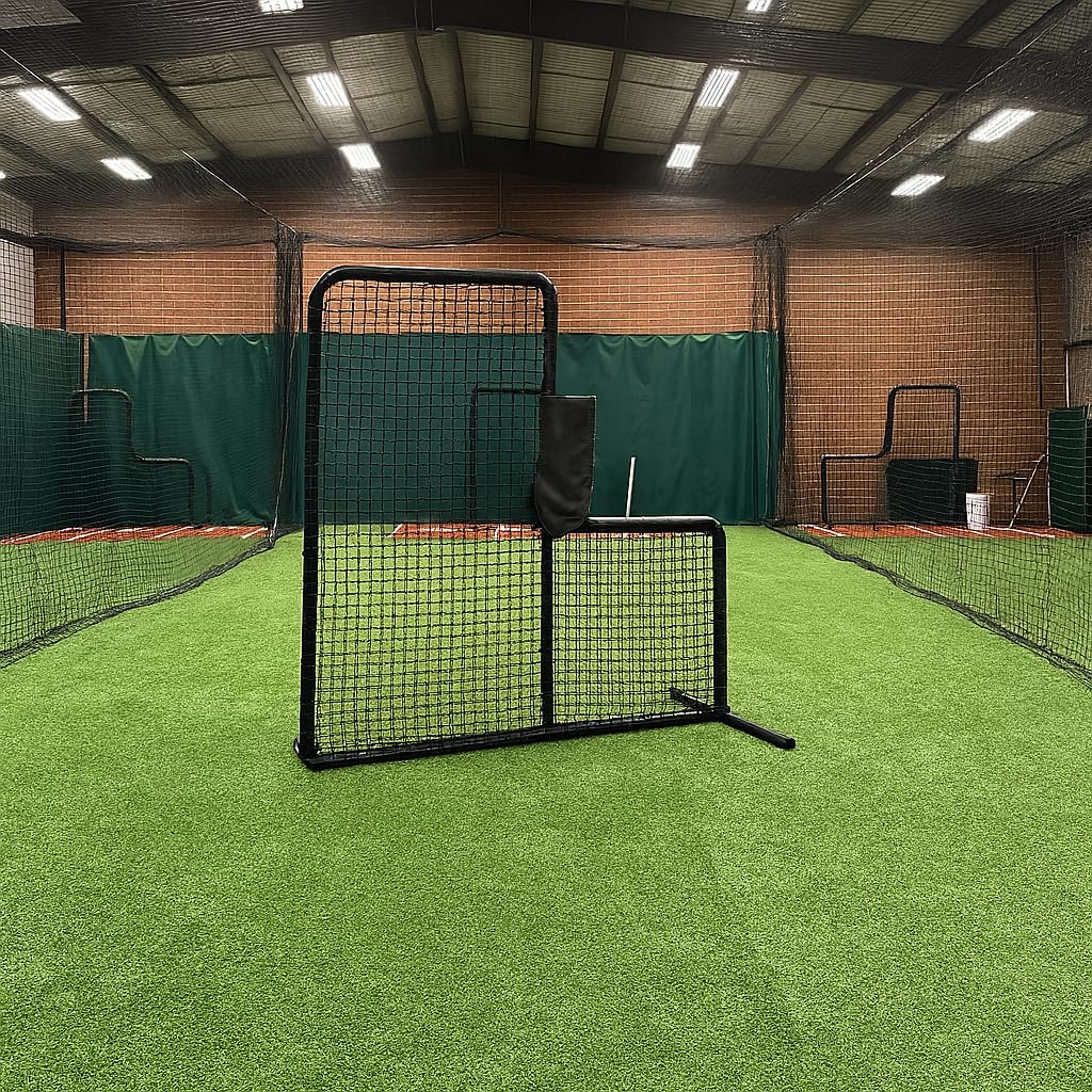 Heavy-Duty Aluminum Baseball & Softball Pitching Protection Screen M9818
