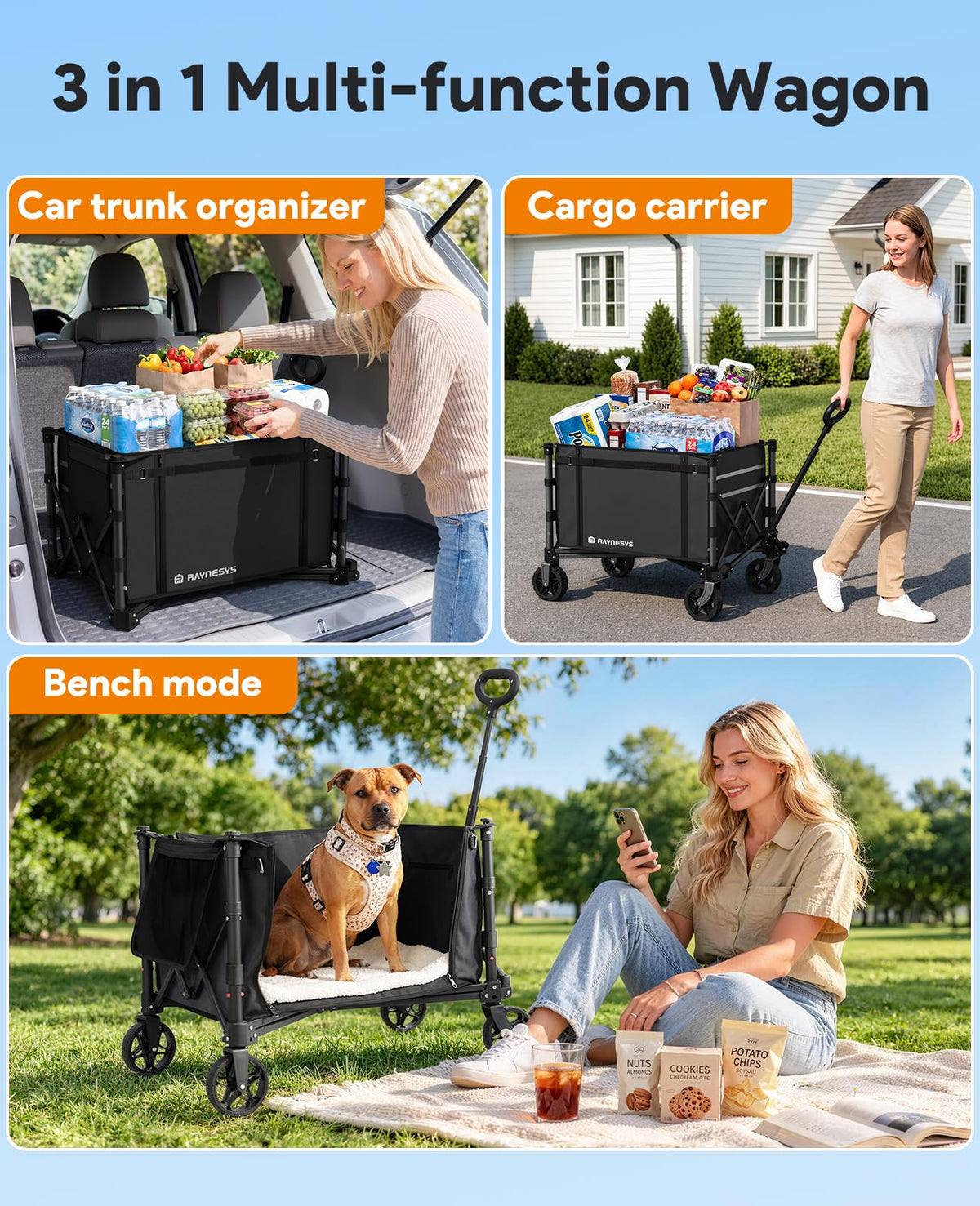 Collapsible Wagon with Wheels D6015