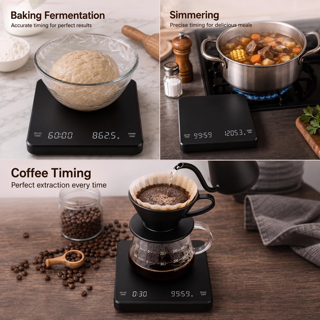 Rechargeable Digital Coffee Scale with Timer Q835276