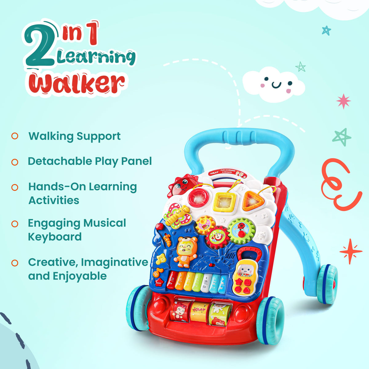 Baby Walker with Batteries D502