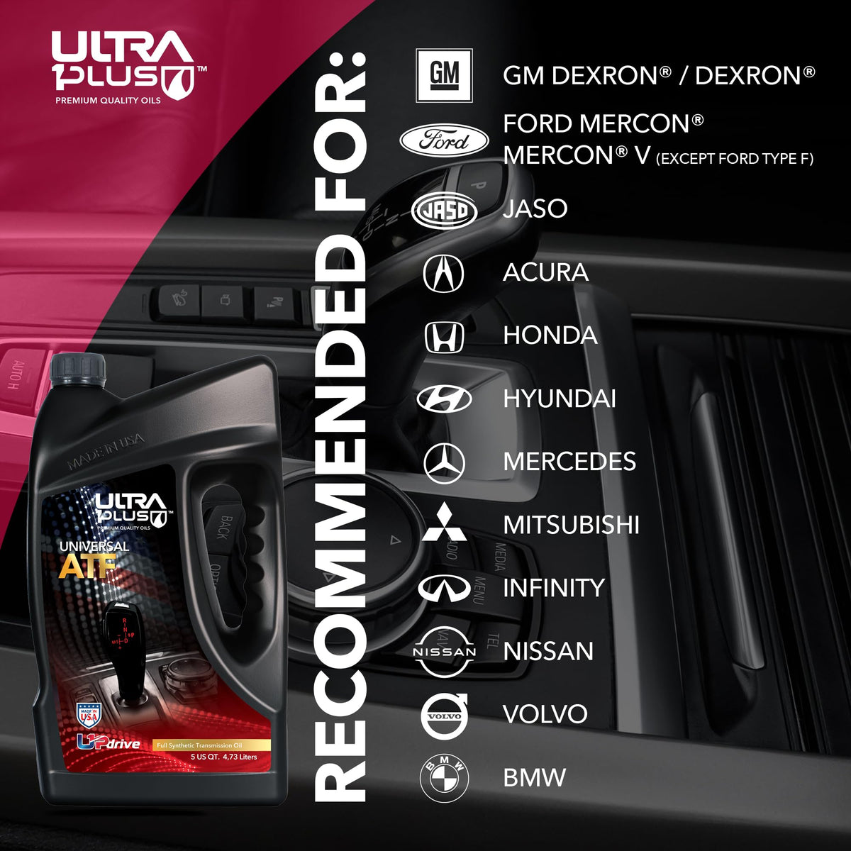 Full Synthetic Automatic Transmission Fluid 1 Gallon U5741