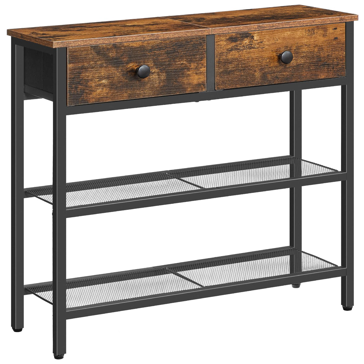 29.5" Narrow Console Table with 2 Fabric Drawers L959881