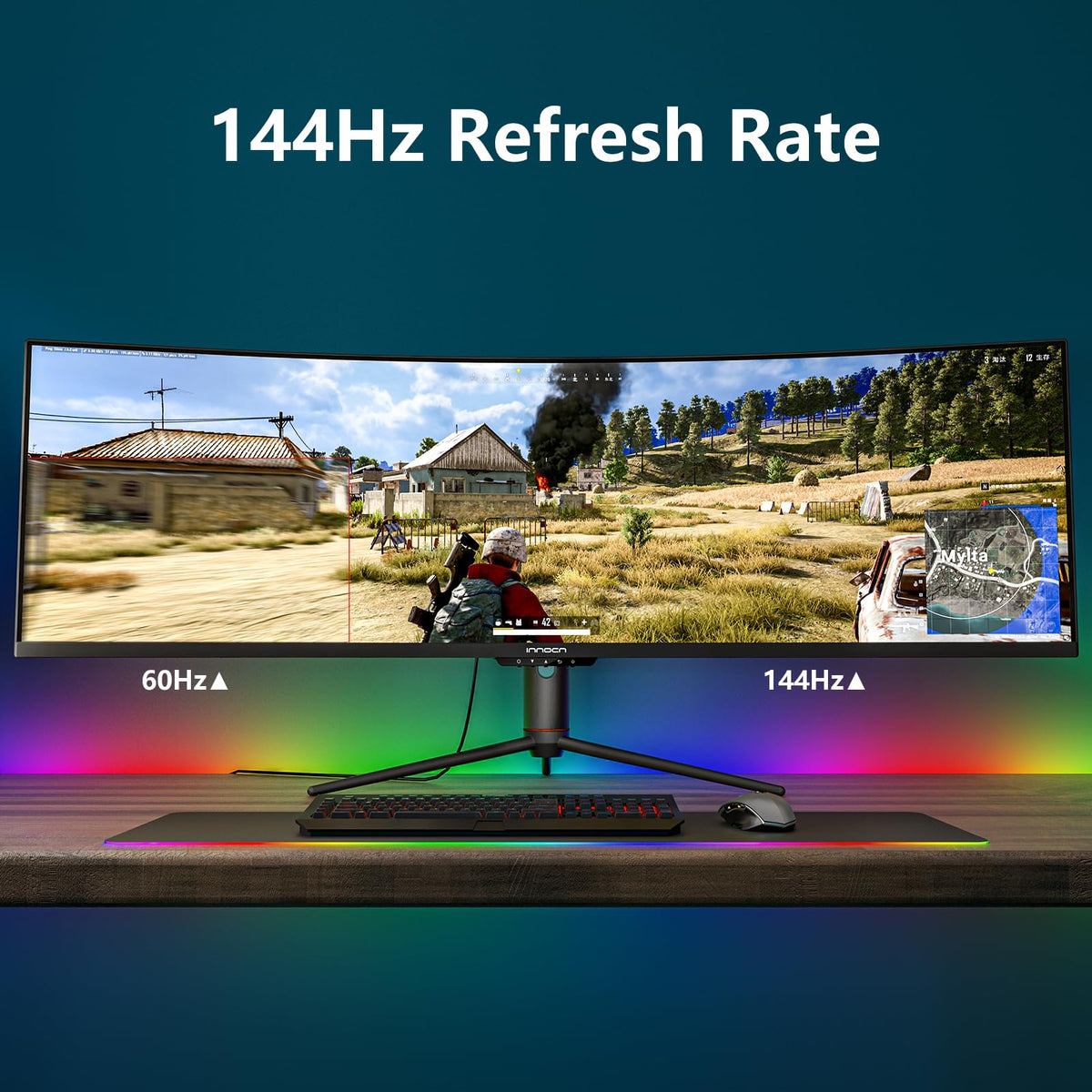 49" Curved Ultrawide Gaming Monitor 144Hz H5927