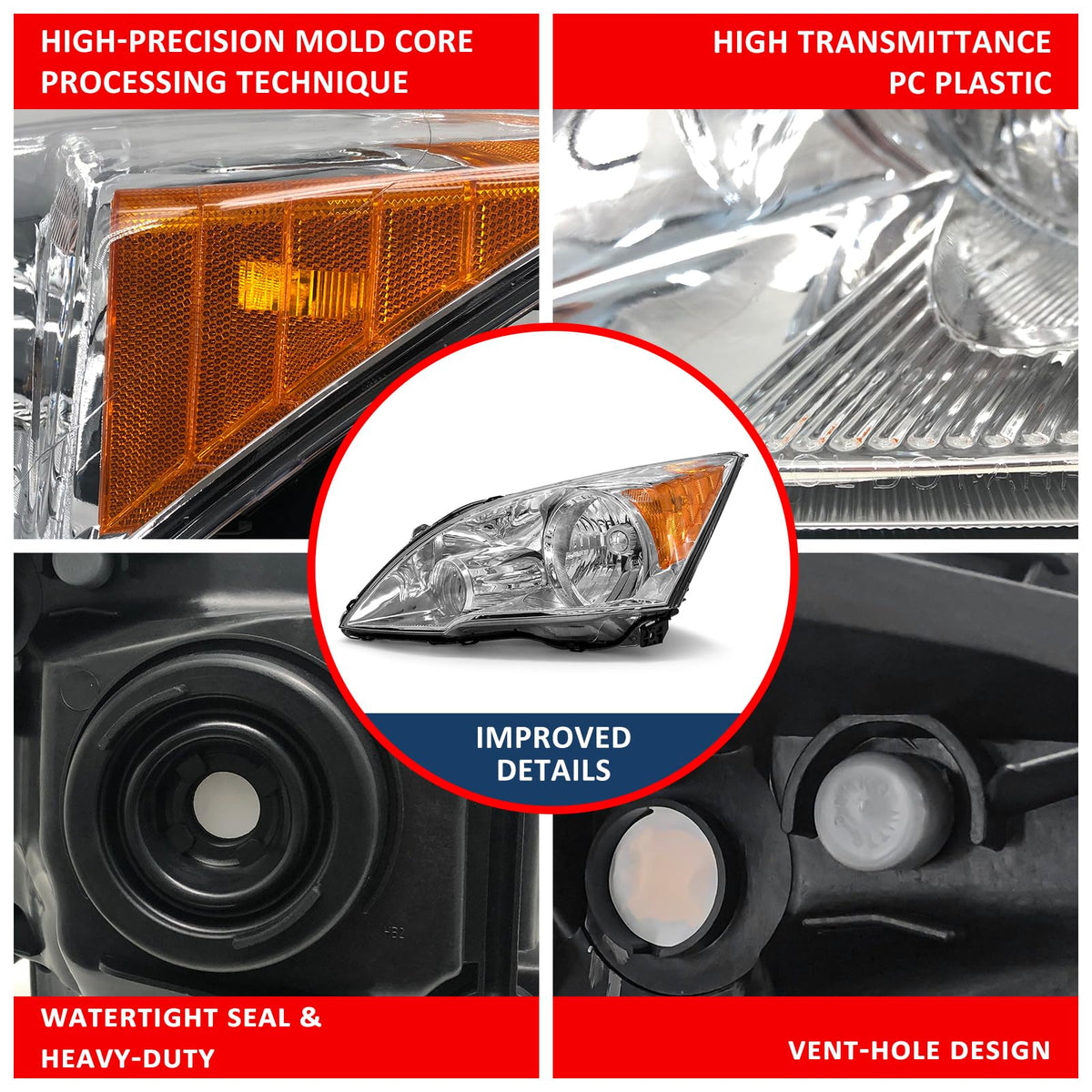 Honda Cr-V Halogen Headlight T30992